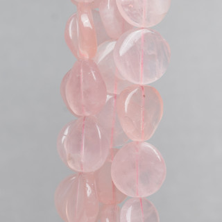 Quartz Rose Rond Twist Lisse 20mm Transparent