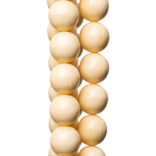 Résine d'imitation d'os rond lisse de 18 mm