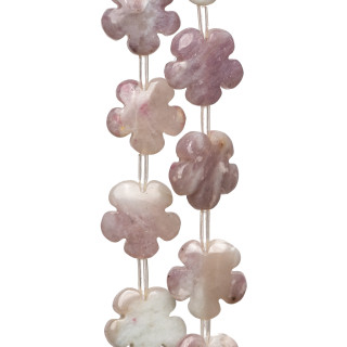 Rhodonite Fleur Plate 30mm Clair