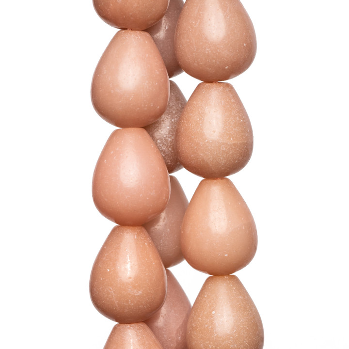 Gotas Irregulares Segunda Elección Rodonita Rosa 14x16mm