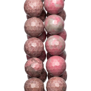 Rhodonite Facette 16mm Brute