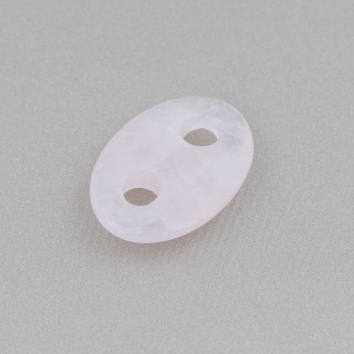 Composant créole Marinara Mesh 18x24mm 4pcs Quartz Rose