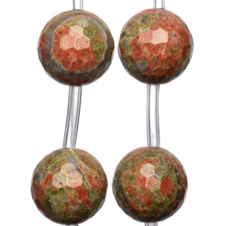 Unakite Facette 25mm 8pcs