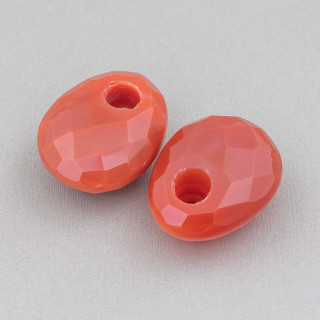 Componente criollo Oval Facetado 20x25mm Espesor 12mm 3pcs Cornalina