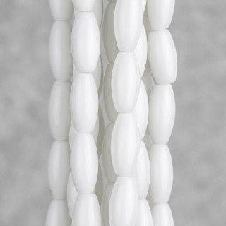 Agate Blanche Riz 08x16mm