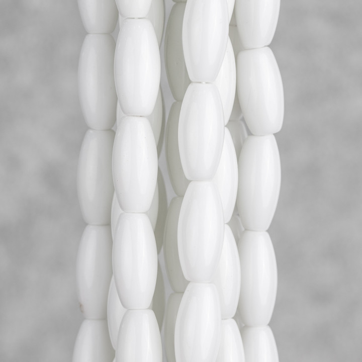 Weißer Achatreis 08x16mm