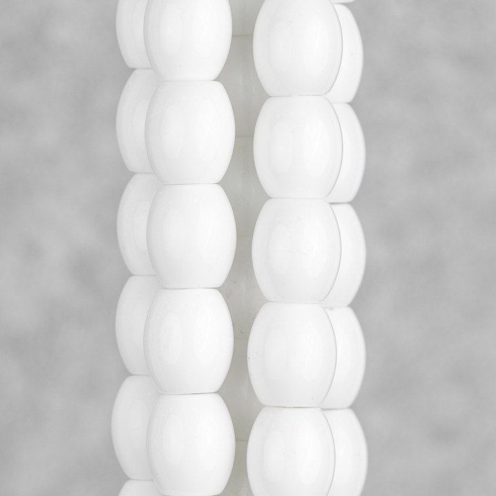 Ágata Blanca Arroz 12x14mm