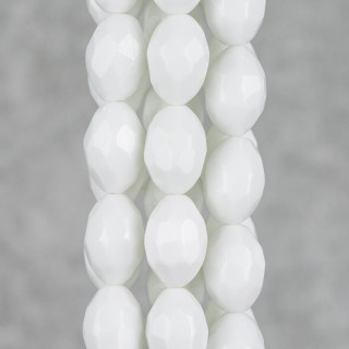 Ρύζι Λευκός Αχάτης Faceted Synt 14x20mm