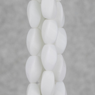 Ágata Blanca Arroz Twist Synt 8x16mm