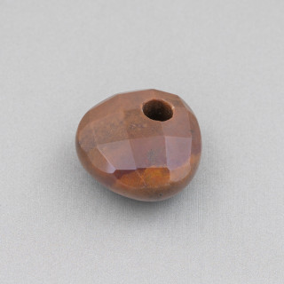 Creole Triangle Faceted Plectrum Component 25mm Πάχος 12mm 3τμχ Ινδικός Αχάτης