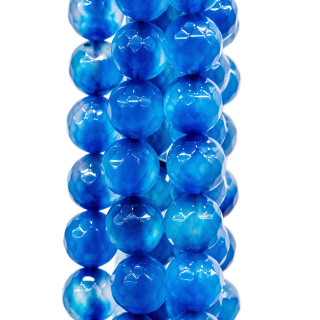 Ágata Azul Facetada 10mm Hielo