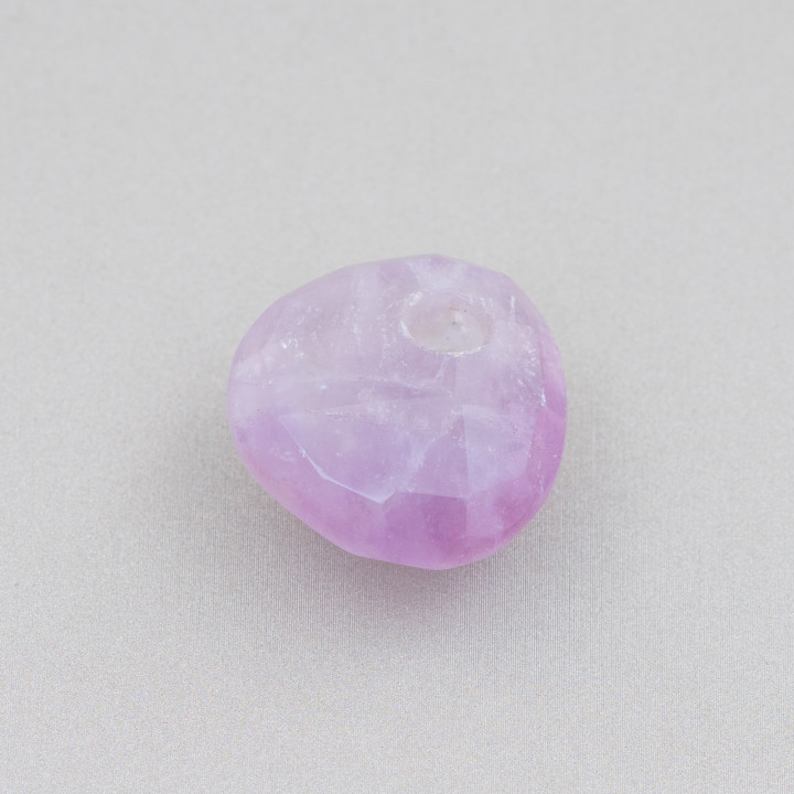 Kreolische Komponente Dreieck facettiertes Plektrum 25 mm Dicke 12 mm 3 Stück Lavendel Amethyst