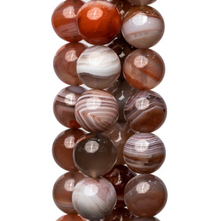 Botswana Agate Round Smooth Top 10mm