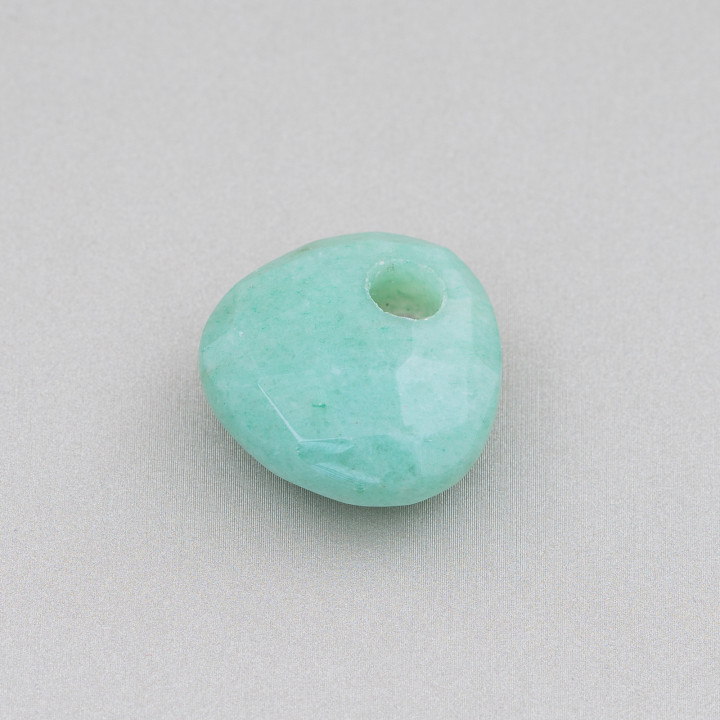 Creole Triangle Faceted Plectrum Component 25mm Thickness 12mm Aventurine 3pcs