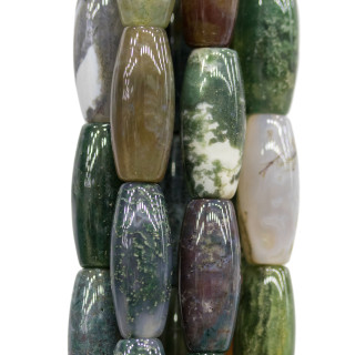 Indian Moss Agate Rice 8x20mm