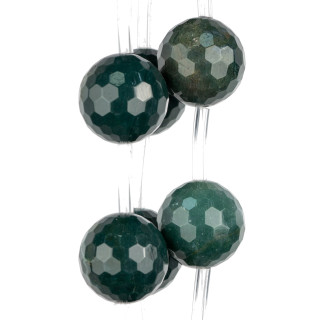 Ágata Musgo Facetada 25mm 8uds