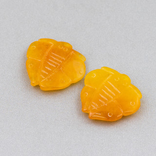 Componente de jade birmano Placa grabada 2 piezas Mariposa 20-22 mm Amarillo