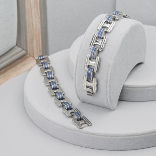 Bracciale Di Acciaio Larghezza 15mm Mod26935 Blue