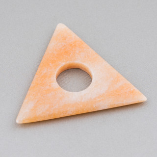Perforated Wavy Triangle Pendant Component 50x50mm Eosite
