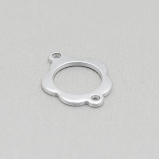 Composant Acier Fleur Perforé 15mm 120pcs