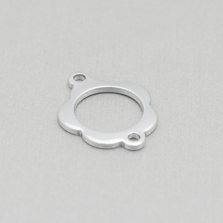 Componente Di Acciaio Fiore Forato 15mm 120pz