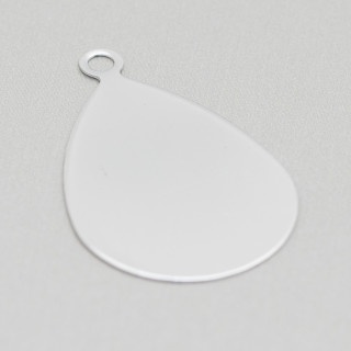 Μενταγιόν Ατσάλινο Στοιχείο Drop 25x40mm 40τμχ