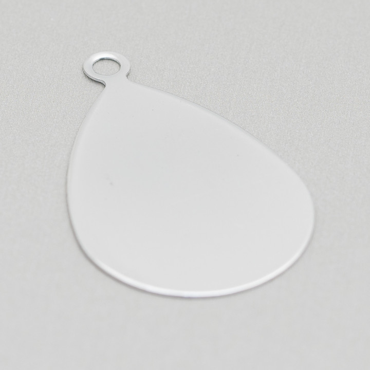 Colgante de gota de componente de acero 25x40mm 40pcs