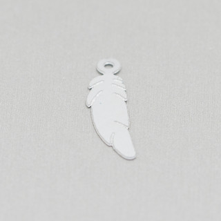 Componente Di Acciaio Piuma Pendente 06x23mm 120pz