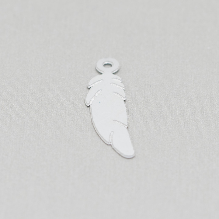 Composant Acier Pendentif Plume 06x23mm 120pcs