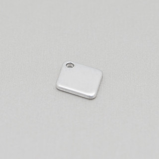 Μενταγιόν Ρόμβος Ατσάλινο Εξάρτημα 13x15mm 120τεμ