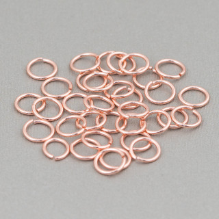 Counterlink 925 Ασημί Ανοιχτοί Δακτύλιοι 7mm Σύρμα 0,8mm 5g Ροζ χρυσό