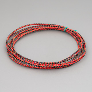 Braided Genuine Leather Cord 3mm 2 Meters Mix 1