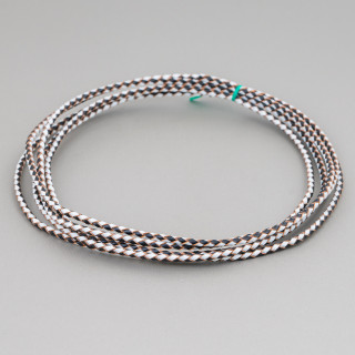 Cordon Cuir Véritable Tressé 3mm 2 Mètres Mix 2