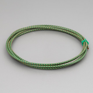 Geflochtenes Echtlederband 3 mm 2 Meter Grün