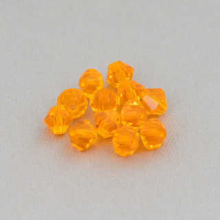 Cristales Swarovski Bicono 06mm Marca Preciosa - 50uds - Naranja