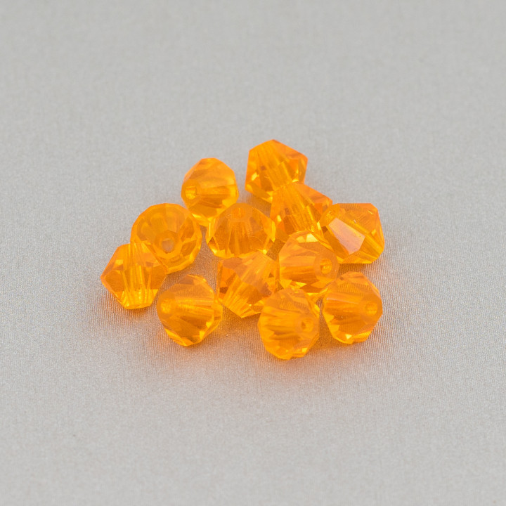 Swarovski-Kristalle Doppelkegel 06 mm Marke Preciosa - 50 Stück - Orange