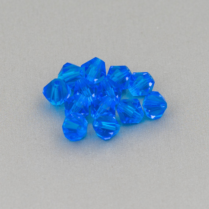 Swarovski Bicone Crystals 06mm Brand Preciosa - 50pcs - Blue