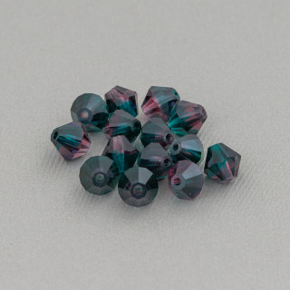 Bicone Swarovski Crystals 06mm Brand Preciosa - 50pcs - Tourmaline Green