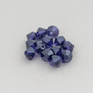 Cristaux Swarovski Bicone 06mm Marque Preciosa - 50pcs - Violet