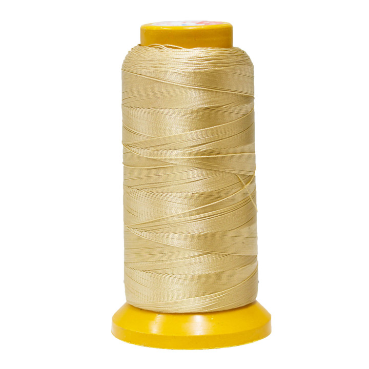 Nylon-Baumwollfaden zum Auffädeln von Perlen und Steinen mit Knoten 100mt 1pc Beige
