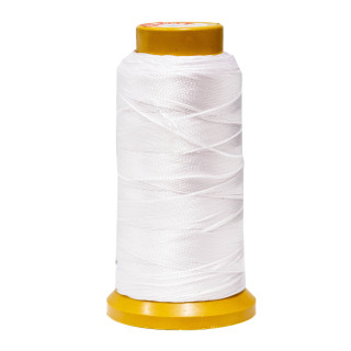 Nylon-Baumwollfaden zum Auffädeln von Perlen und Steinen mit Knoten 100mt 1pc Weiß