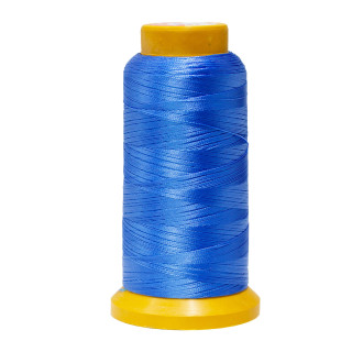Hilo Nylon Algodón Para Ensartar Perlas Y Piedras Con Nudos 100mt 1ud Azul Claro