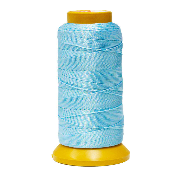 Filo di Nylon Cotone Per Infilatura Di Perle E Pietre A Nodini 100 Metri 1pz Celeste