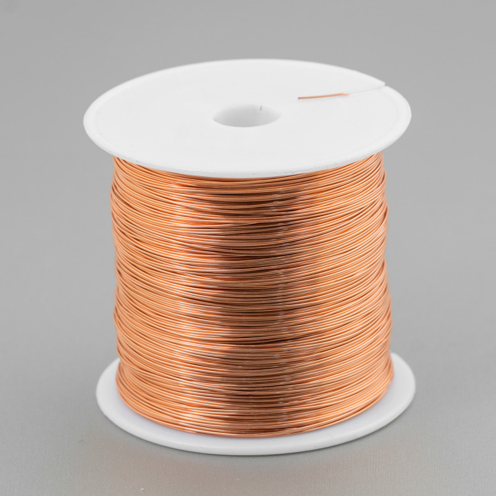 Moldable Brass Wire Protected Against Oxidation Diameter 0.3mm 250 Grams Rose Gold