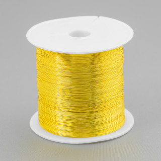 Fil Laiton Moulable Protégé Contre L'oxydation Diamètre 0.7mm 250 Grammes Or 22k