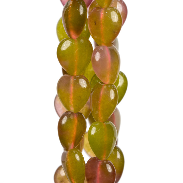 Assiette Lisse Coeur Jade Floral 15mm