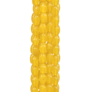 Riz Lisse Jade Jaune 4x6mm