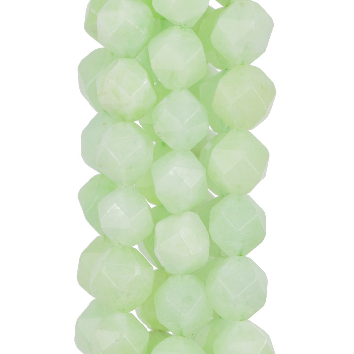 Jade-Limonen-Ikosaeder facettiert 10 mm