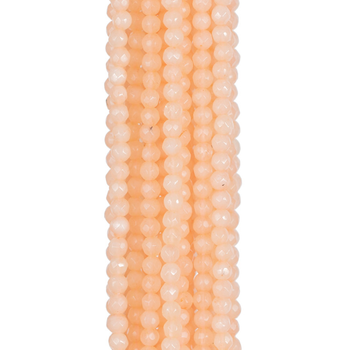 Faceted Pink Jade 04mm