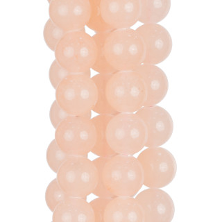 Glatte runde rosa Jade 20mm